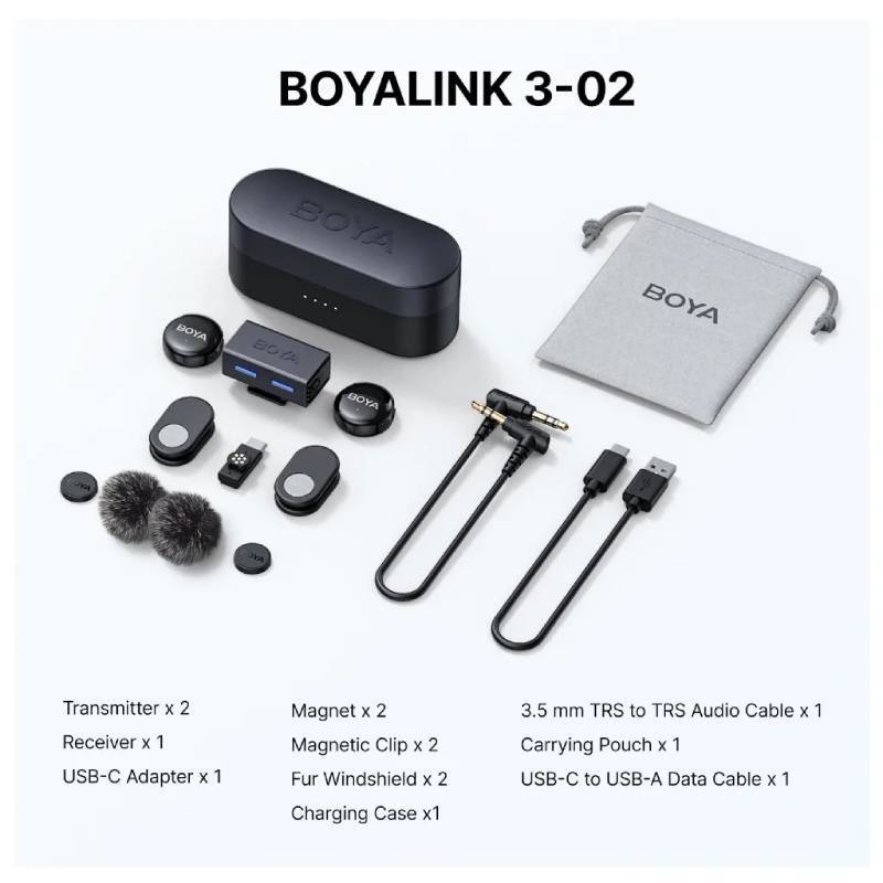 BOYA LINK 3 AI-Powered Button Size Wireless Microphone by  in  - EC MALL