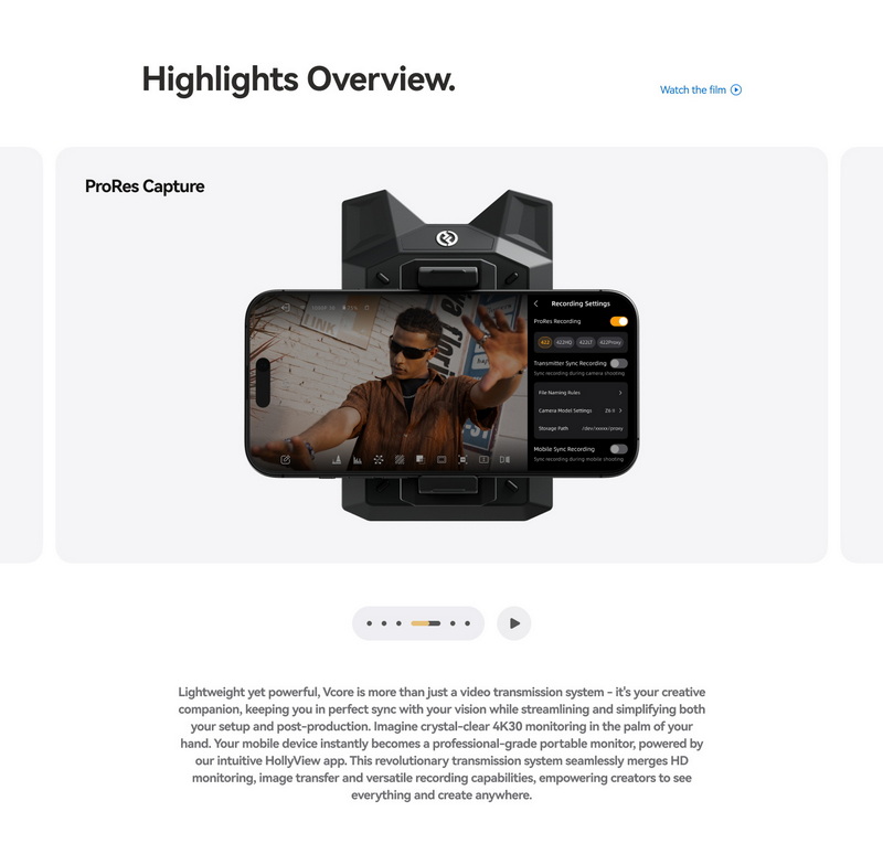 Hollyland Vcore Wireless Video Solution by  in  - EC MALL