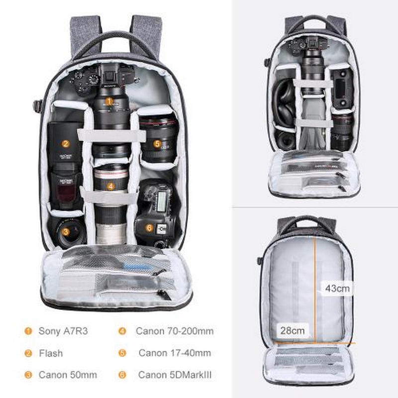K&F Concept 13.044V5 Rucksack Waterproof Backpack by  in  - EC MALL
