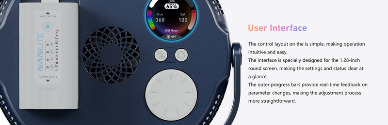 Nanlite Miro 30c Full-color Round Panel Light by  in  - EC MALL