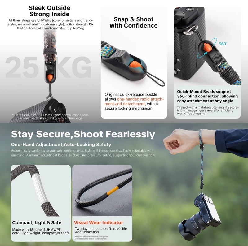 PGYTECH Camera Wrist Strap Slim สายคล้องมือ by  in  - EC MALL