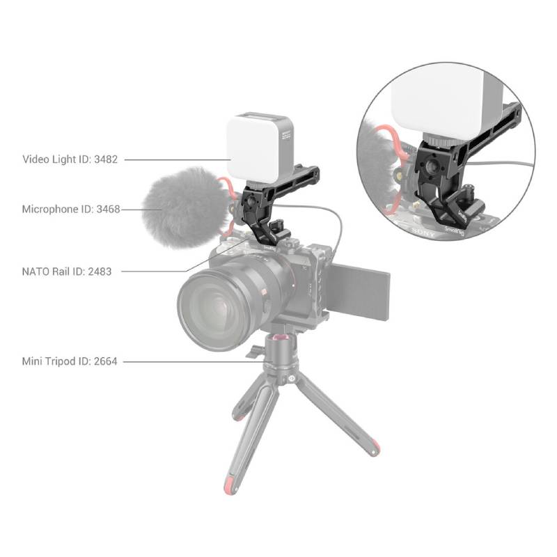 SmallRig 3766 NATO Top Handle (Lite) by  in  - EC MALL