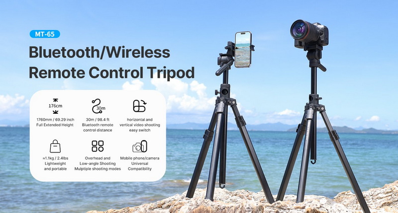 Ulanzi MT-65 Photography Aluminium Vedio Tripod with Remote by  in  - EC MALL