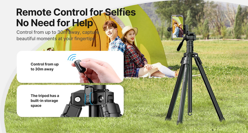 Ulanzi MT-65 Photography Aluminium Vedio Tripod with Remote by  in  - EC MALL