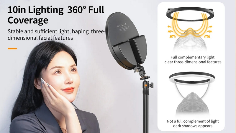 Ulanzi VIJIM K13 Key Light Professional Studio 10″ LED Panel Video Light by  in  - EC MALL