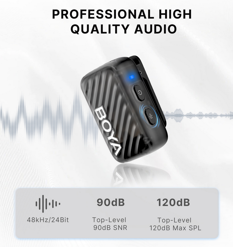 BOYAMIC 2 World's 1st AI-Powered Mini Wireless Microphone by in - EC MALL