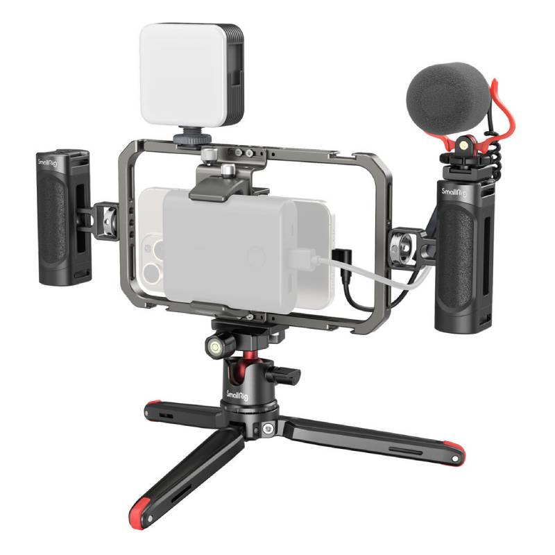 SmallRig 3384C All-in-One Video Kit For Smartphone Creators with Audio and Lighting System by  in  - EC MALL