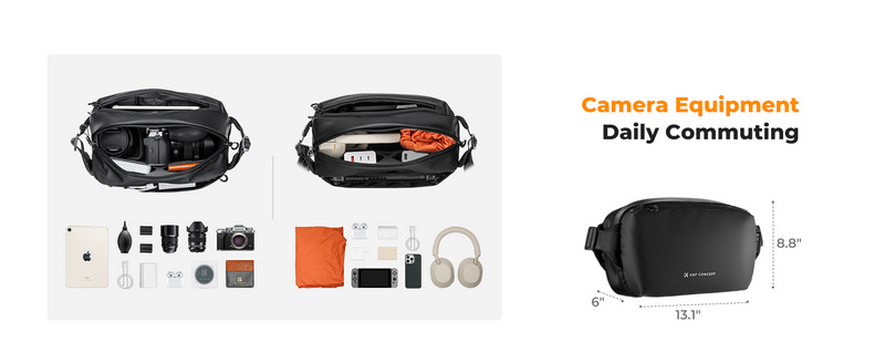 K&F Concept Aipha Camera Sling Bag 10L Photography Shoulder Bag (KF13.157) by  in  - EC MALL