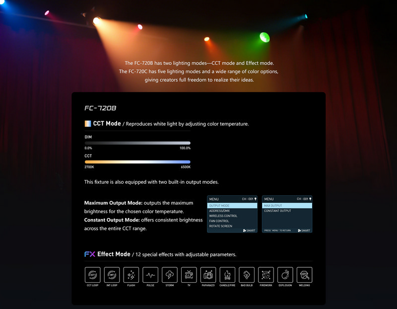 Nanlite FC720C LED RGBW Spot Light by  in  - EC MALL