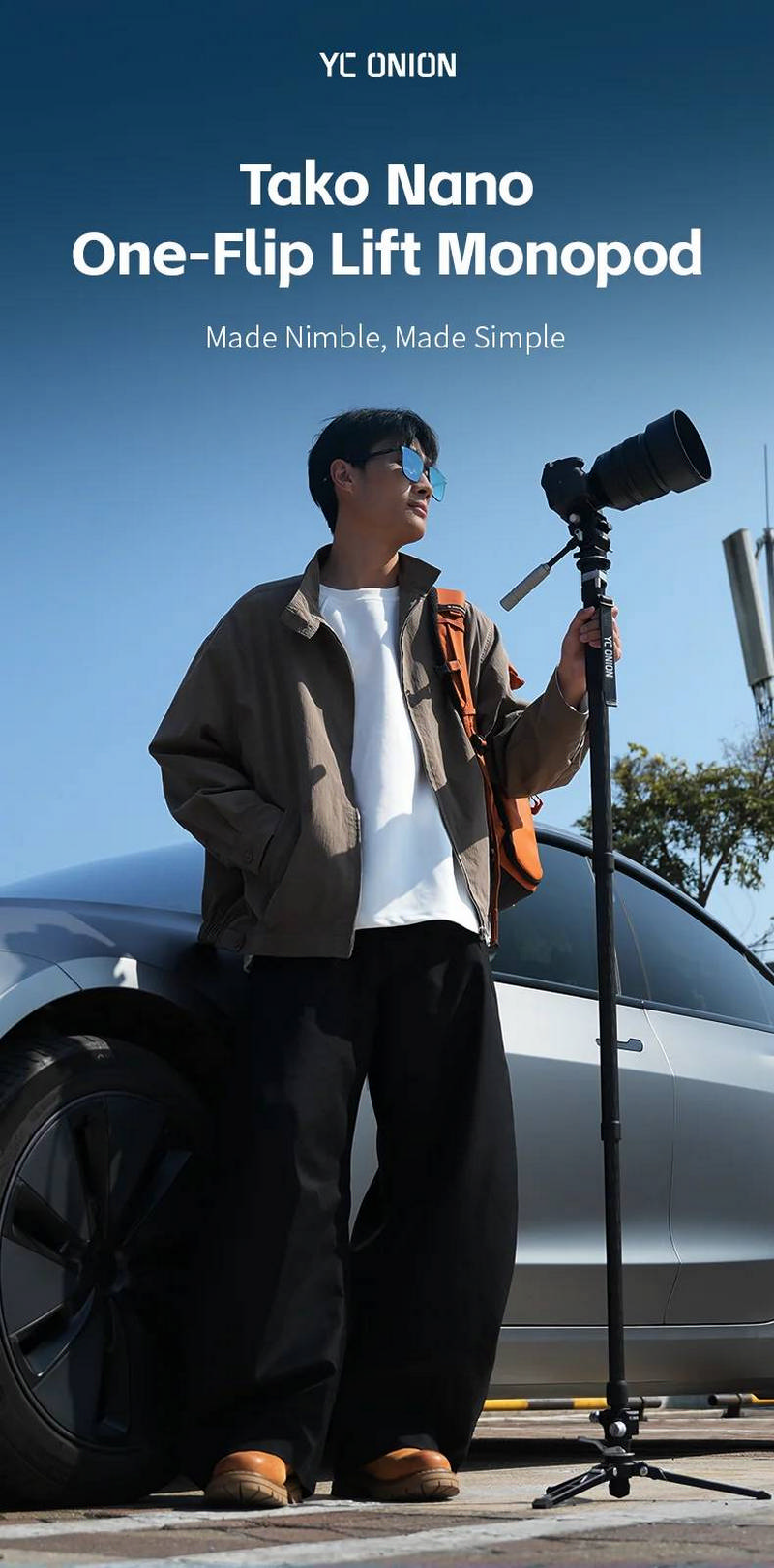 YC Onion Tako Nano Monopod & FX50 Fluid Head by  in  - EC MALL