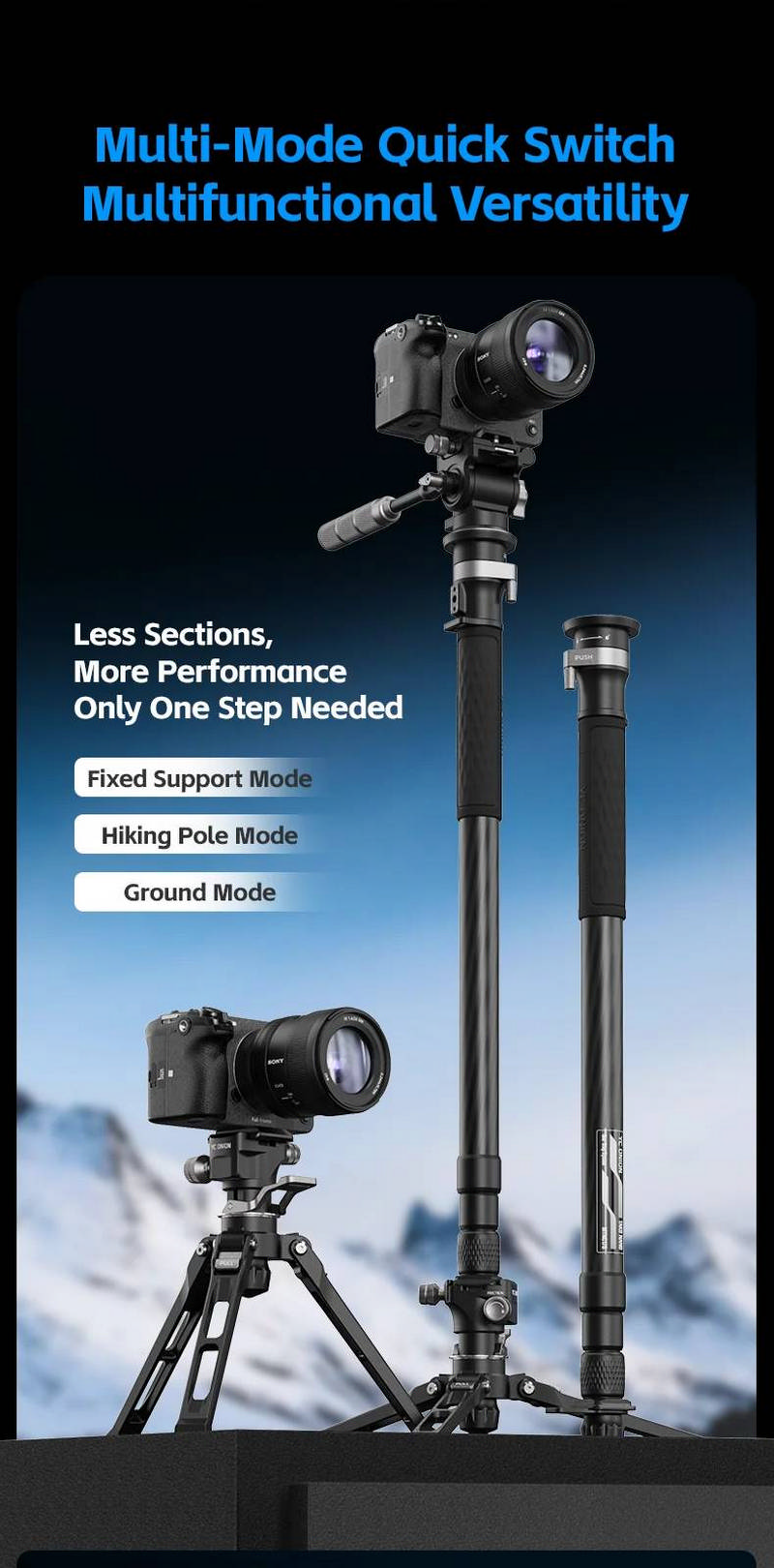 YC Onion Tako Nano Monopod & FX50 Fluid Head by  in  - EC MALL