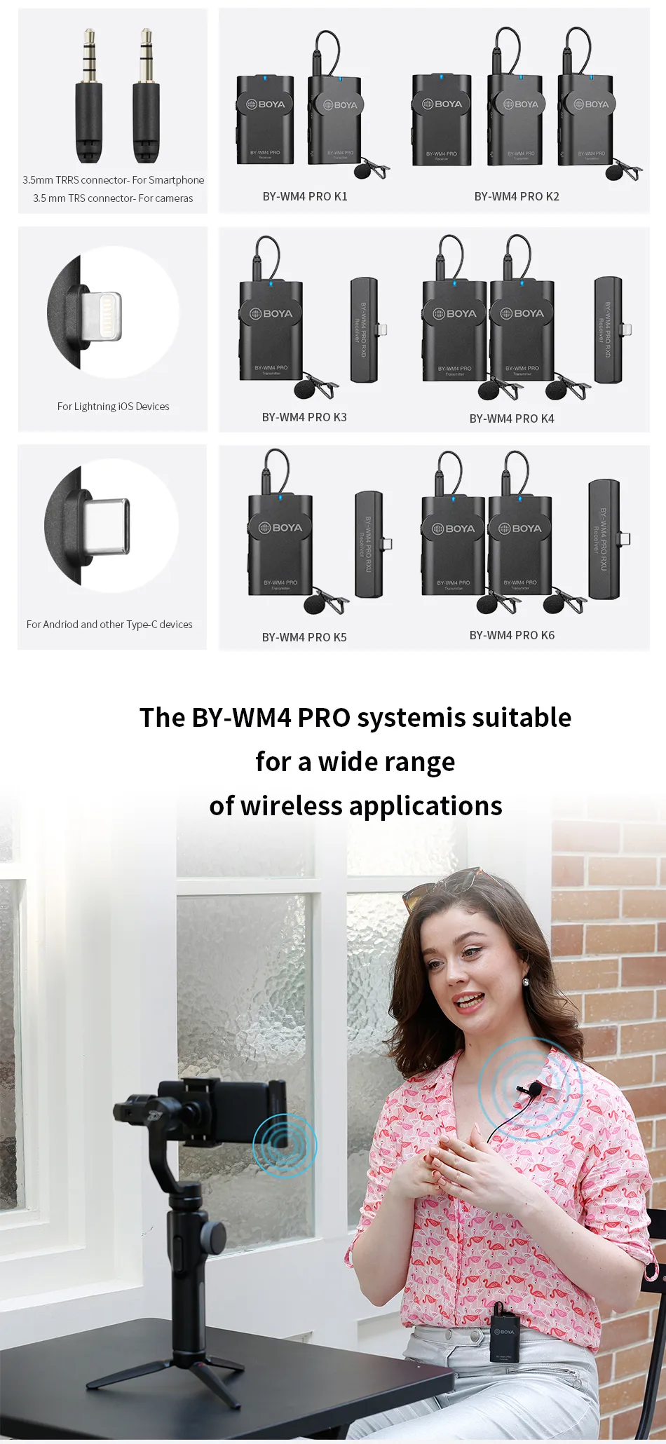 Boya BY-WM4 Pro K1 Wireless Microphone by  in  - EC MALL