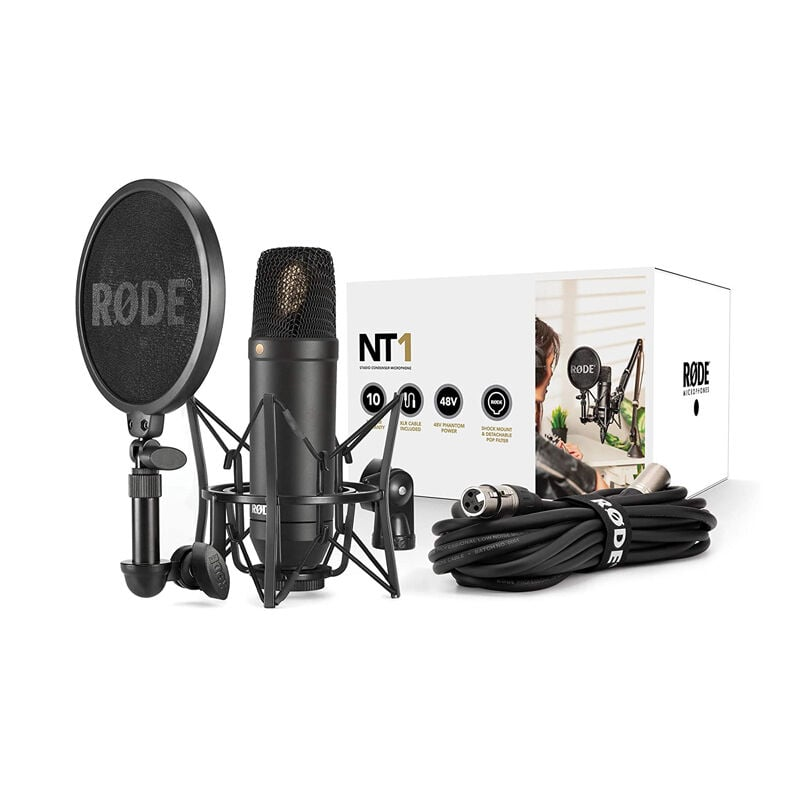 Rode NT-1 KIT Cardioid Condenser Microphone with SM6 Combination Shock Mount and Pop Screen by  in  - EC MALL