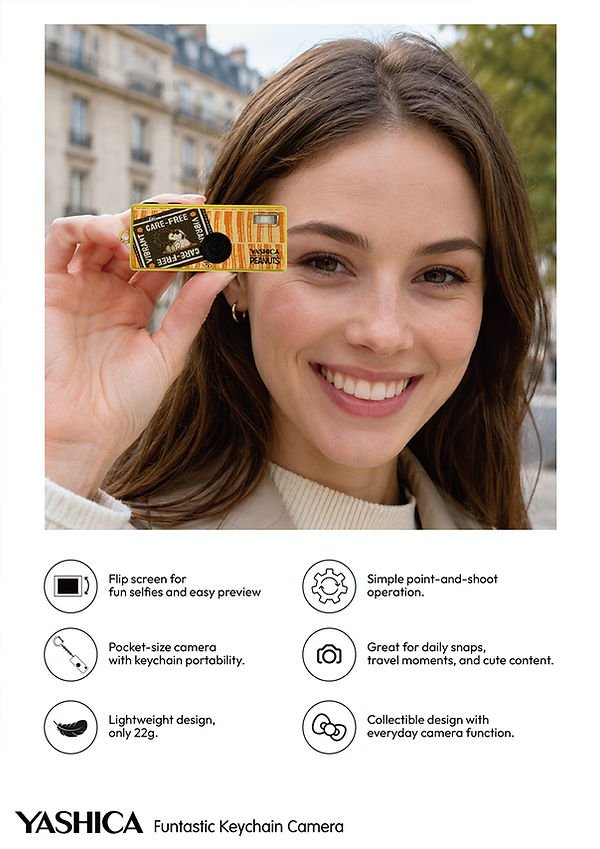 YASHICA Funtastic Keychain Camera (กล้องดิจิตอลจิ๋ว Yashica) by  in  - EC MALL