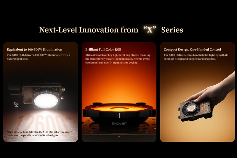 Zhiyun MOLUS X100 RGB COB Light by  in  - EC MALL