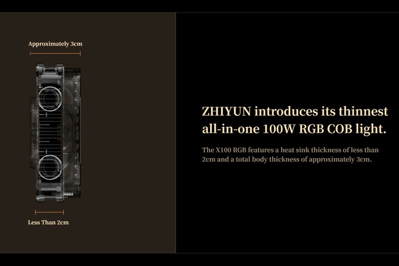 Zhiyun MOLUS X100 RGB COB Light by  in  - EC MALL