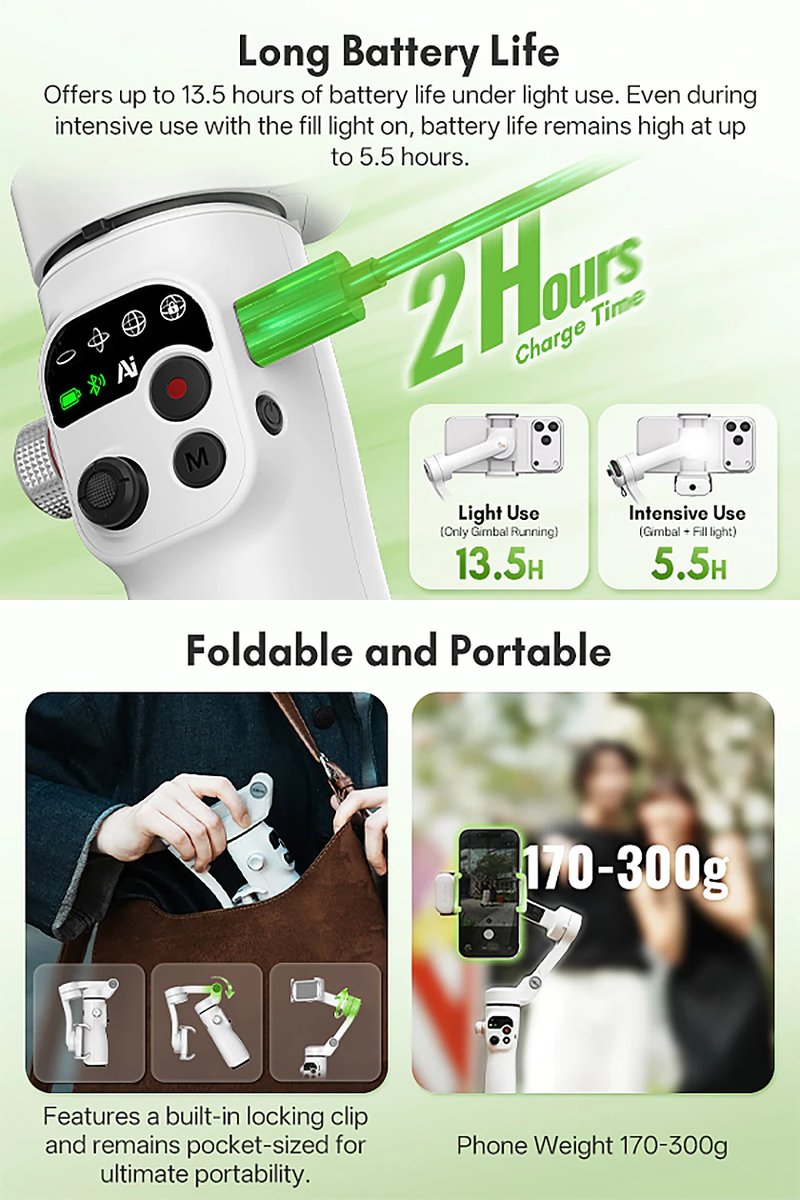 Zhiyun SMOOTH Q5 Ultra Smartphone Gimbal Stabilizer by  in  - EC MALL