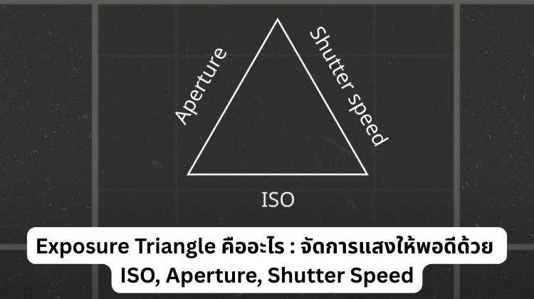 Exposure Triangle คืออะไร : จัดการแสงให้พอดีด้วย ISO, Aperture, Shutter Speed