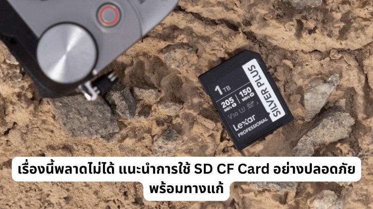 เรื่องนี้พลาดไม่ได้ แนะนำการใช้ SD CF Card อย่างปลอดภัย พร้อมทางแก้