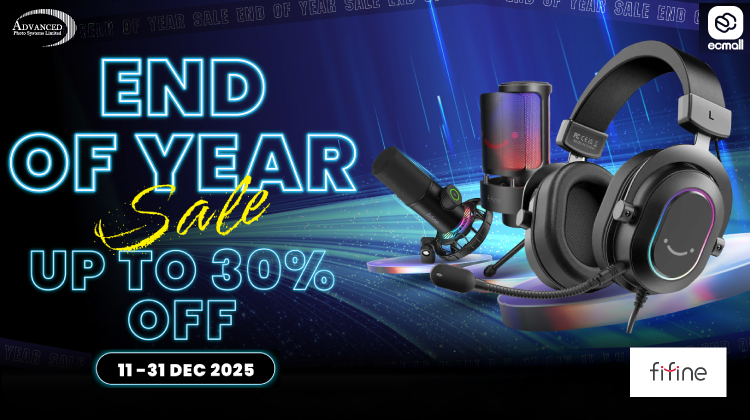 FIFINE |โปรโมชั่น END OF YEAR SALE! แบรนด์ FIFINE ลดสูงสุด 30 % |11-31 December 68