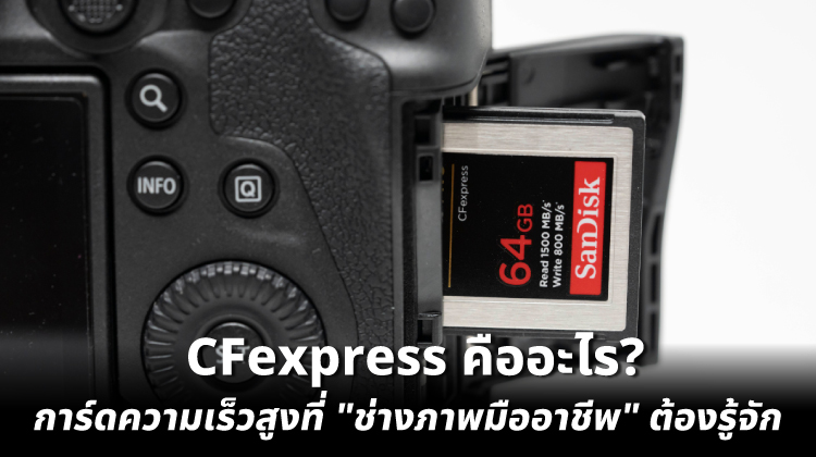 CFexpress คืออะไร? การ์ดความเร็วสูงที่ช่างภาพมืออาชีพต้องรู้จัก