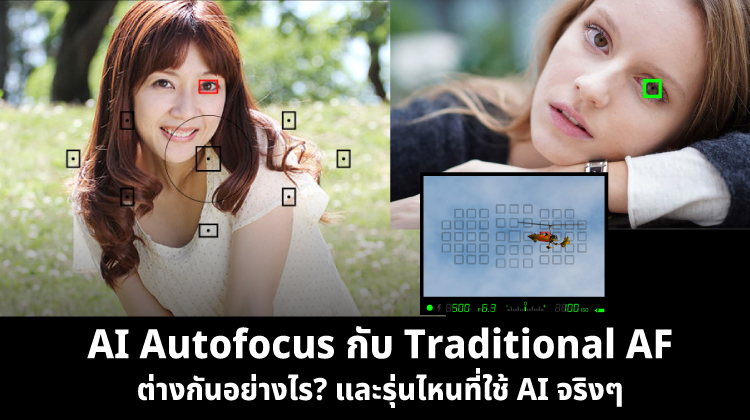 AI Autofocus กับ Traditional AF ต่างกันอย่างไร? และรุ่นไหนที่ใช้ AI จริงๆ