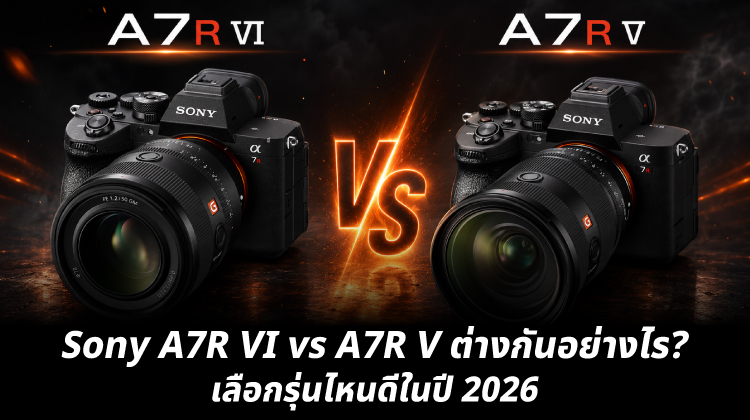 Sony A7R VI vs A7R V ต่างกันอย่างไร? อัปเกรดคุ้มค่าไหมในปี 2026