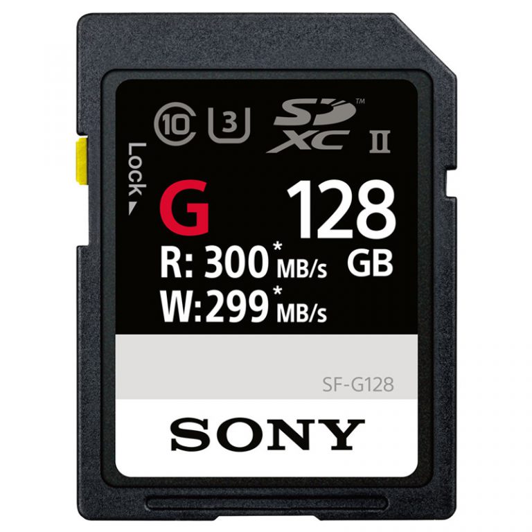 SD Sony 128GB SF-G Series UHS-II SDXC ( 300 MB/s /299MB/s )