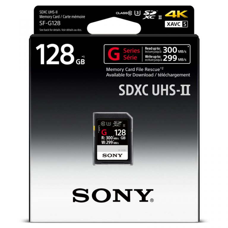 SD Sony 128GB SF-G Series UHS-II SDXC ( 300 MB/s /299MB/s ) - Image 2