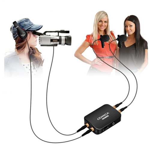 Comica DUAL.LAV D03 Dual-head Detachable&Multi-functional Lavalier Microphone (For Camera, Smartphone) - Image 10