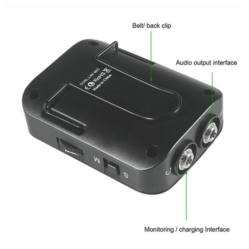 Comica DUAL.LAV D03 Dual-head Detachable&Multi-functional Lavalier Microphone (For Camera, Smartphone) - Image 3