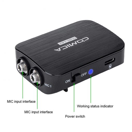 Comica DUAL.LAV D03 Dual-head Detachable&Multi-functional Lavalier Microphone (For Camera, Smartphone) - Image 4