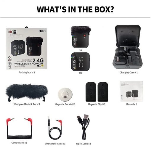 Lensgo 348C-1V1 Wireless Microphone 2.4G - Image 11