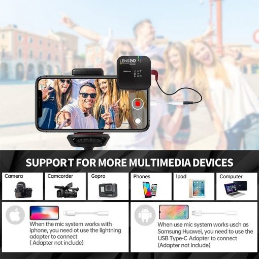 Lensgo 348C-1V1 Wireless Microphone 2.4G - Image 7