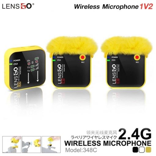 Lensgo 348C-1V2 Wireless Microphone 2.4G - Image 2