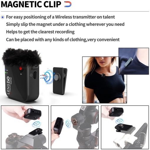 Lensgo 348C-1V2 Wireless Microphone 2.4G - Image 4