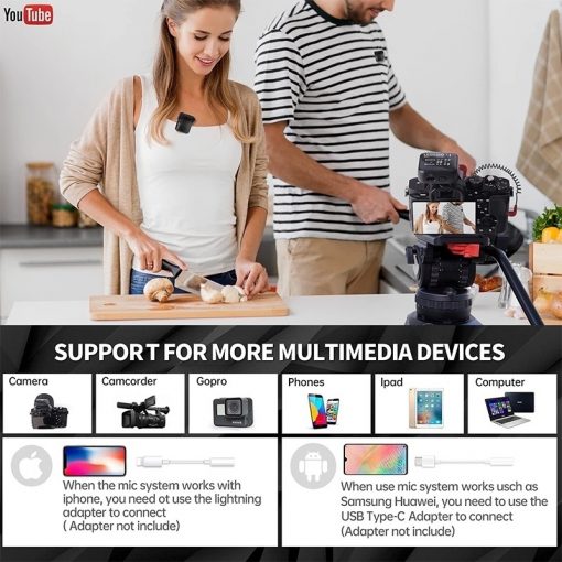 Lensgo 348C-1V2 Wireless Microphone 2.4G - Image 5