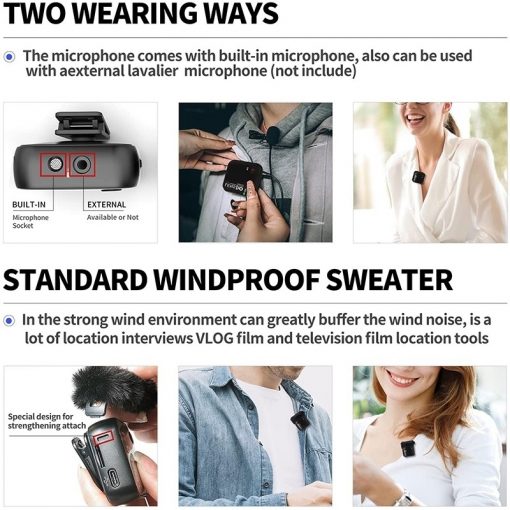 Lensgo 348C-1V2 Wireless Microphone 2.4G - Image 6