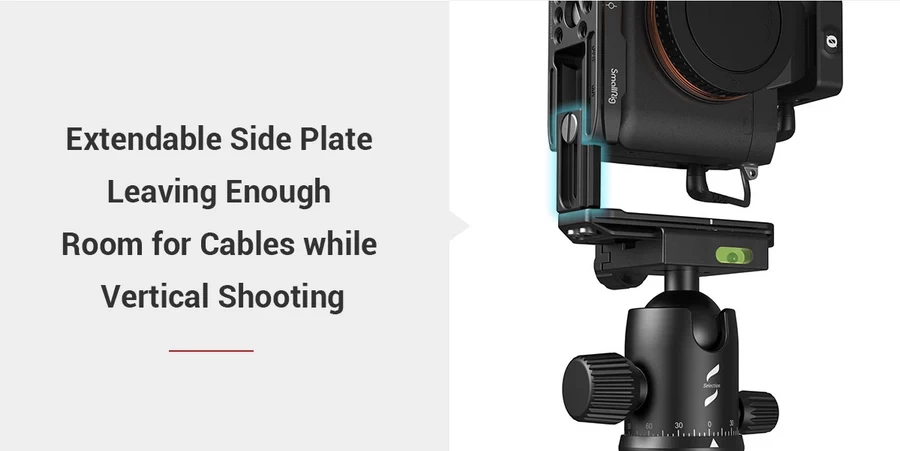 SmallRig 3660 L-Bracket for Sony Alpha 7 IV,Alpha 7S III,Alpha 1-p5