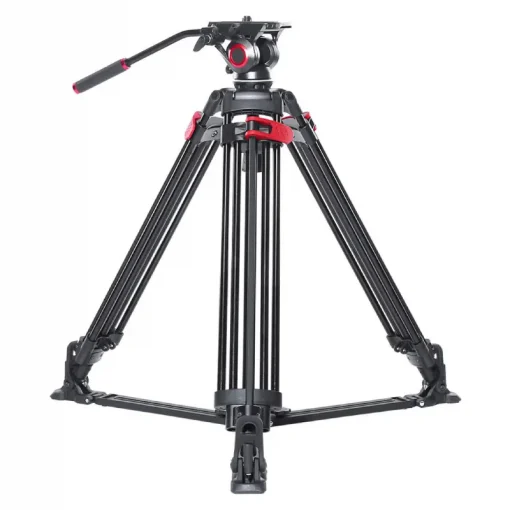 Miliboo MTT605A Aluminum Tripod Kit with Ground Spreader-Cover
