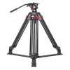 Miliboo MTT605B Carbon Fiber Tripod Kit with Ground Spreader-Cover