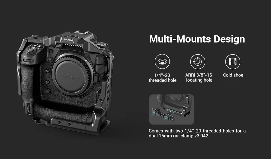 SmallRig 3195 Cage for Nikon Z9-Detail4