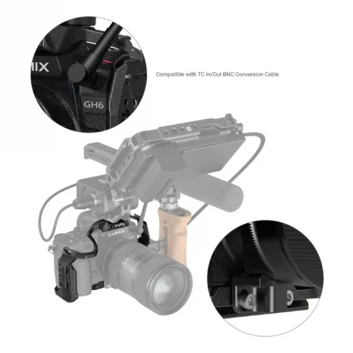 SmallRig 3440 Black Mamba Series Camera Cage for Panasonic Lumix GH6-Description4