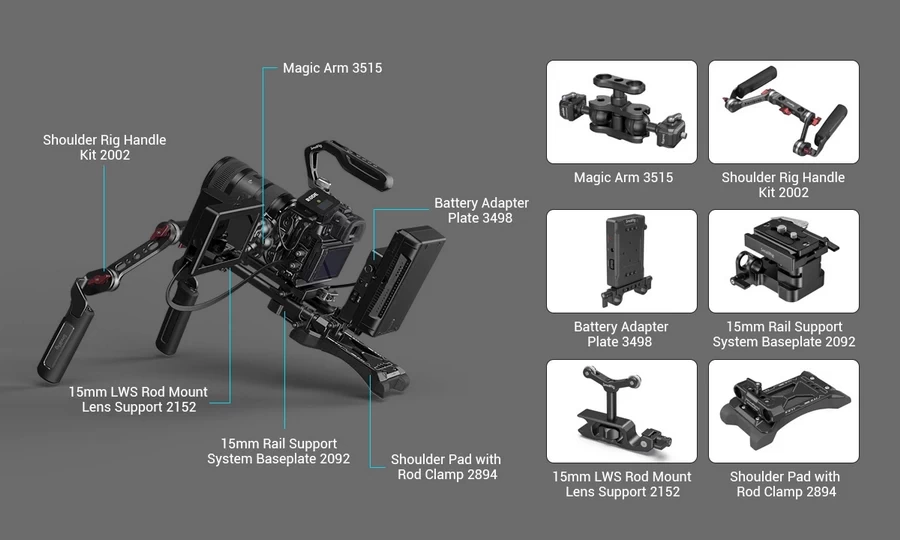 SmallRig 3784 Full Cage for Panasonic LUMIX GH6-Detail9