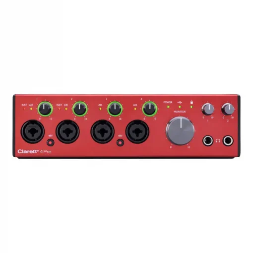 Focusrite Clarett+ 4Pre USB Type-C AudioMIDI Interface-Description1