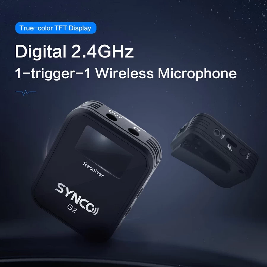Synco WAir-G2-A1 Digital 2.4 GHz Wireless Microphone-Detail1
