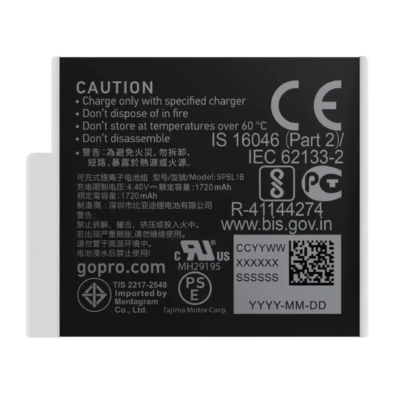 GoPro Enduro Rechargeable Battery for HERO9 Black,10 Black-Description1