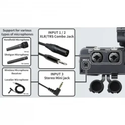 Tascam CA-XLR2d XLR Microphone Adapter For Mirrorless Cameras-Description10