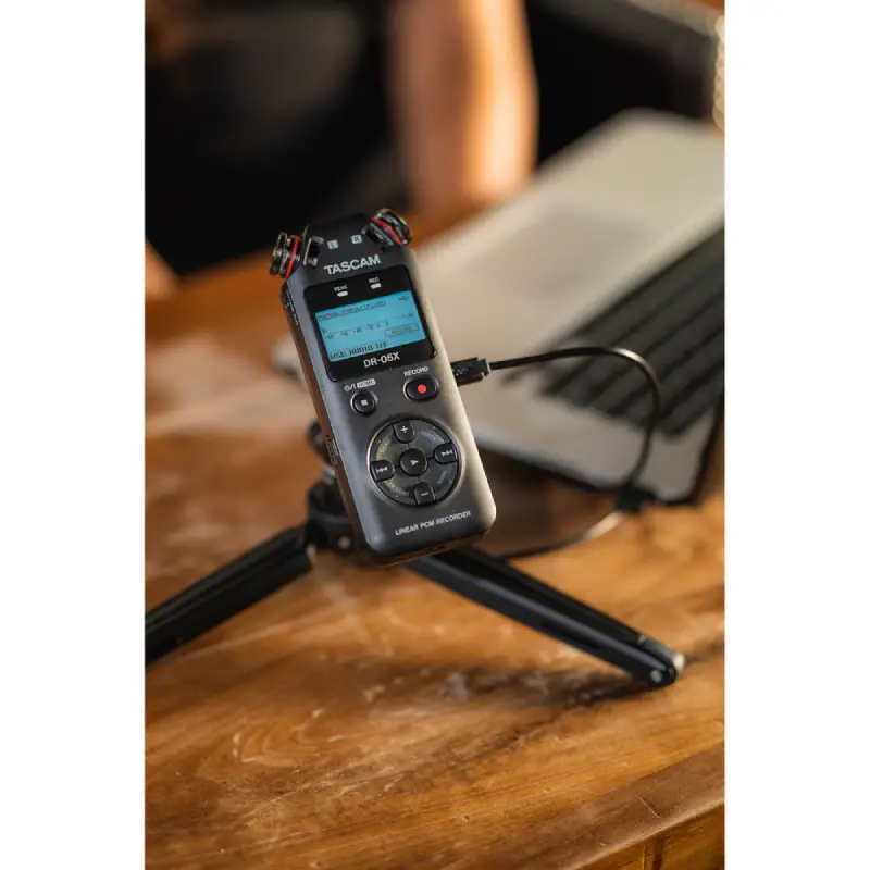 Tascam DR-05X Stereo Handheld Digital Audio Recorder and USB Audio