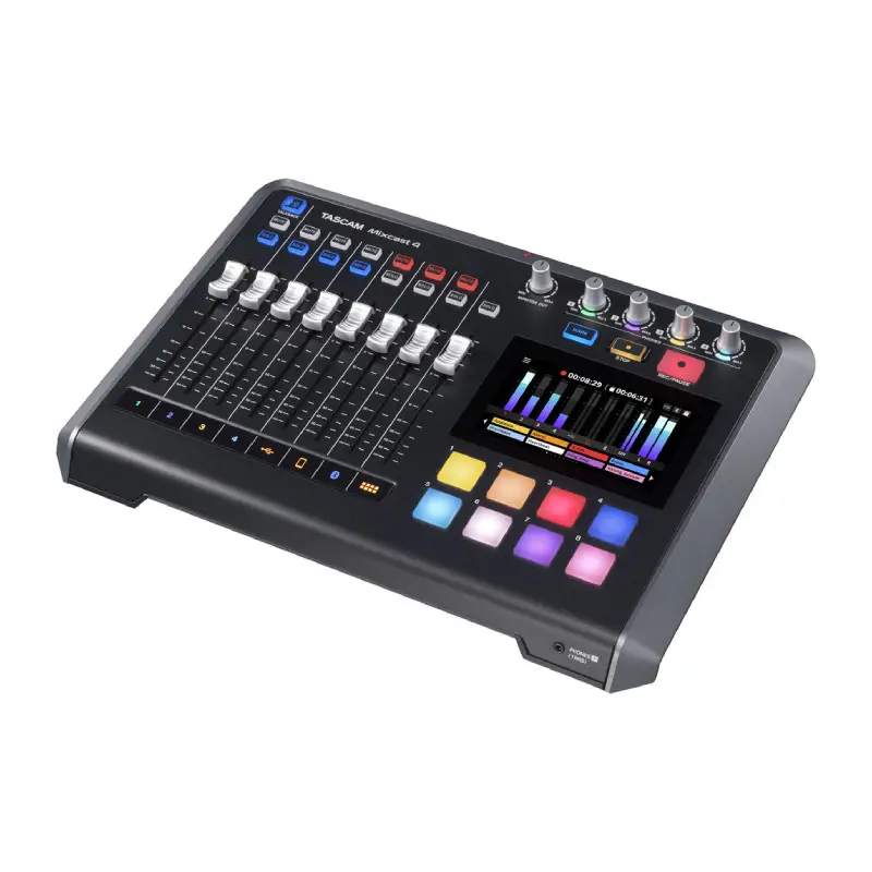 Tascam Mixcast 4 Podcast Station with Built-In Recorder USB Audio Interface-Description2